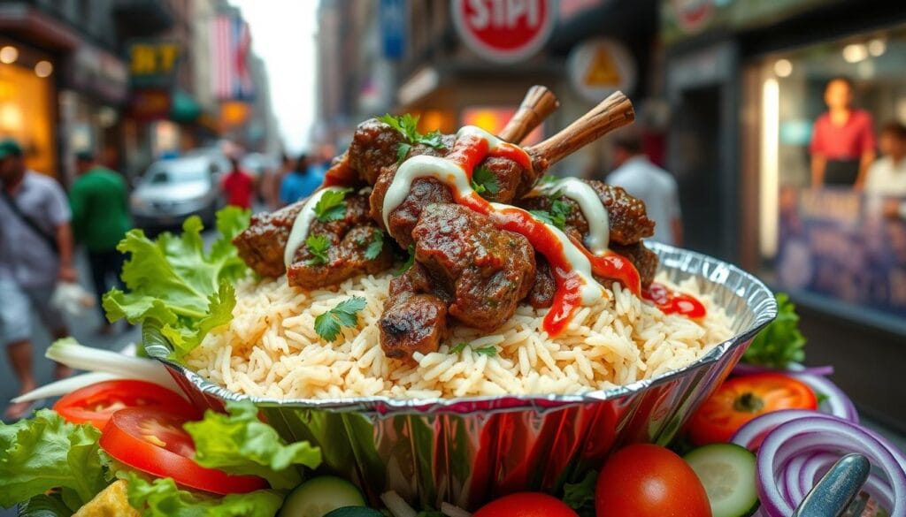 Halal Lamb Over Rice