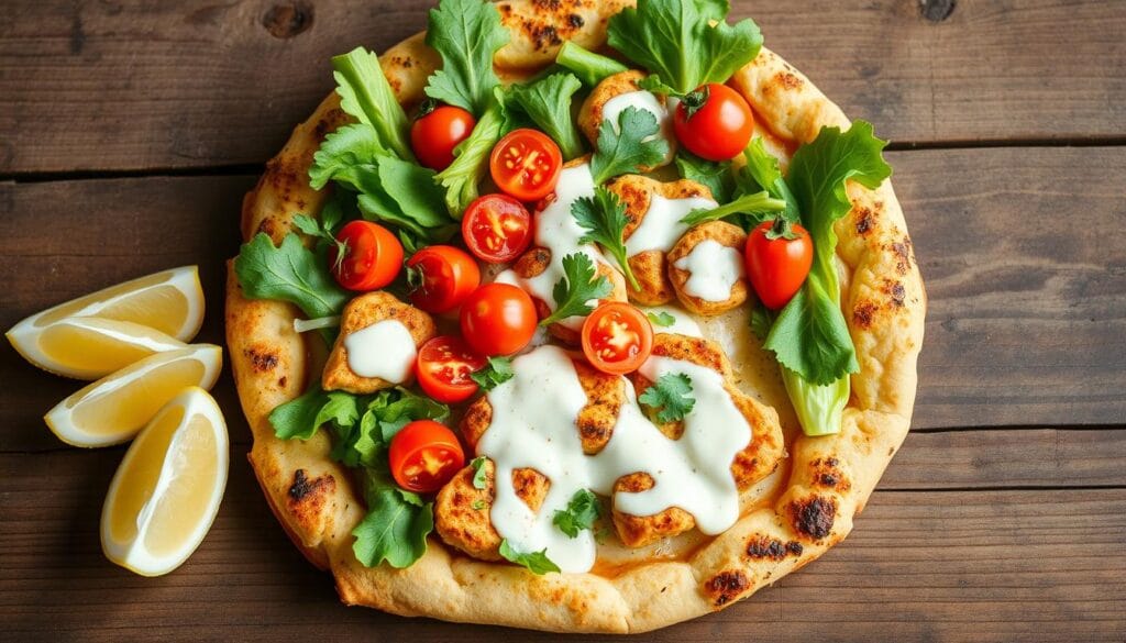 Healthy Chicken Caesar Pizza