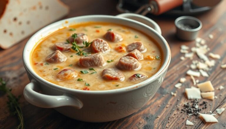 creamy parmesan italian sausage soup