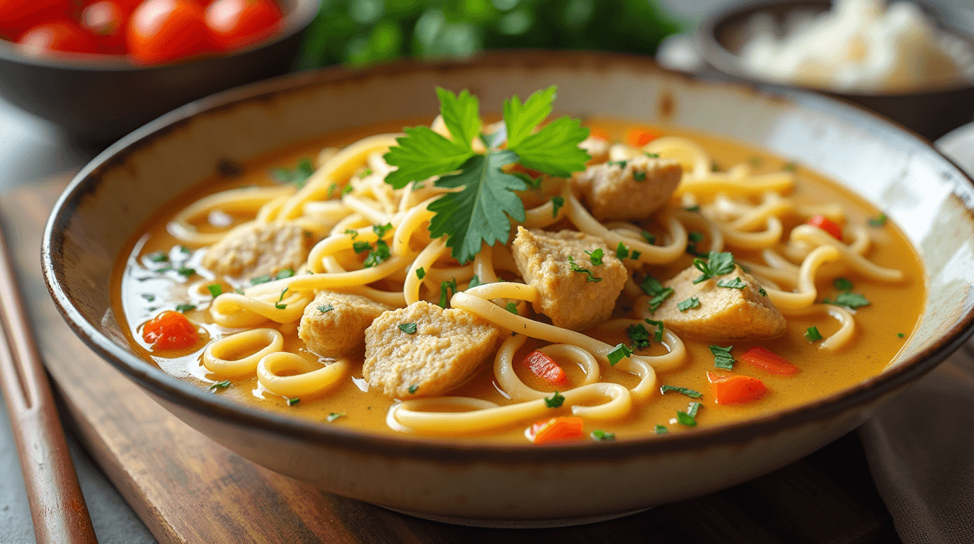Creamy Crack Chicken Noodle Soup Recipe For Dinner
