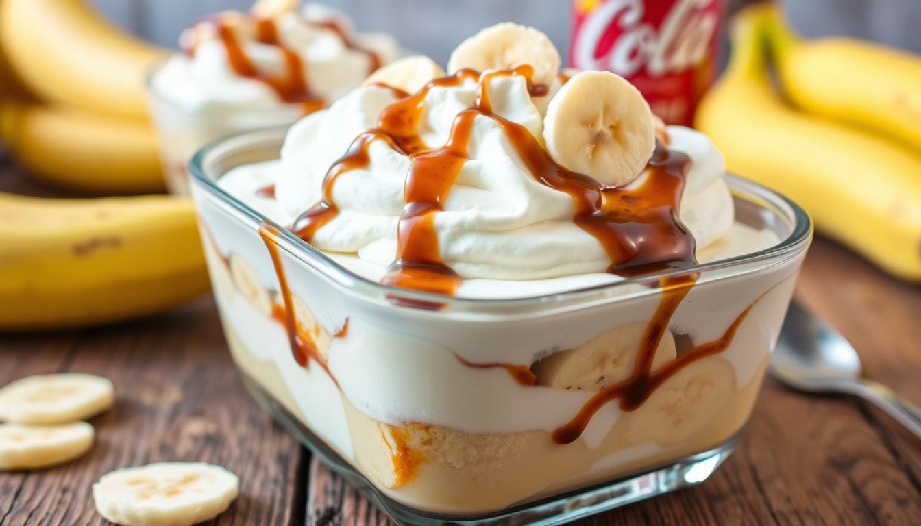 easy coke and banana pudding dessert no bake