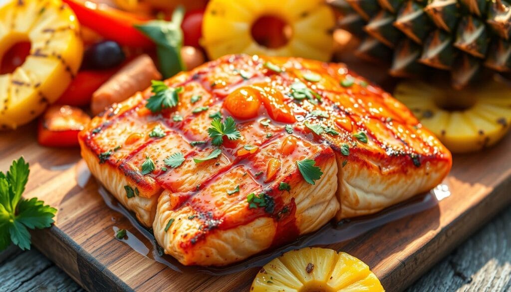 grilled salmon