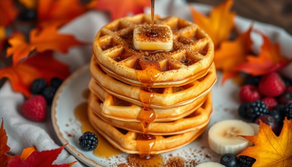 spiced waffles spiced waffles