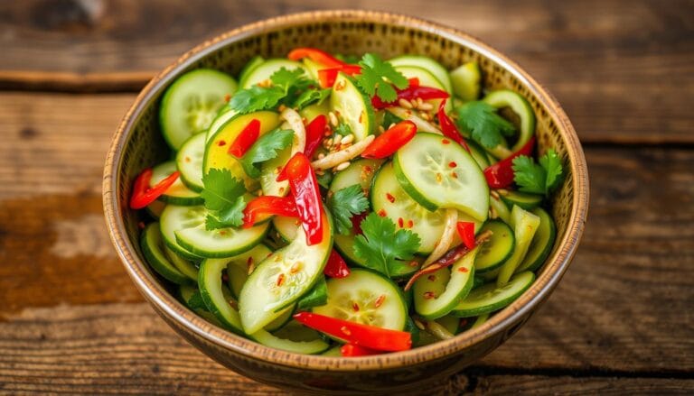 spicy asian cucumber salad