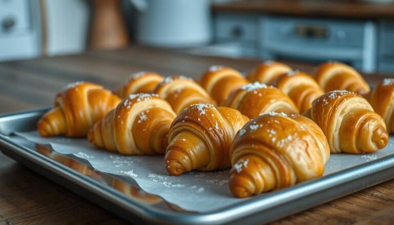 Frozen mini croissants