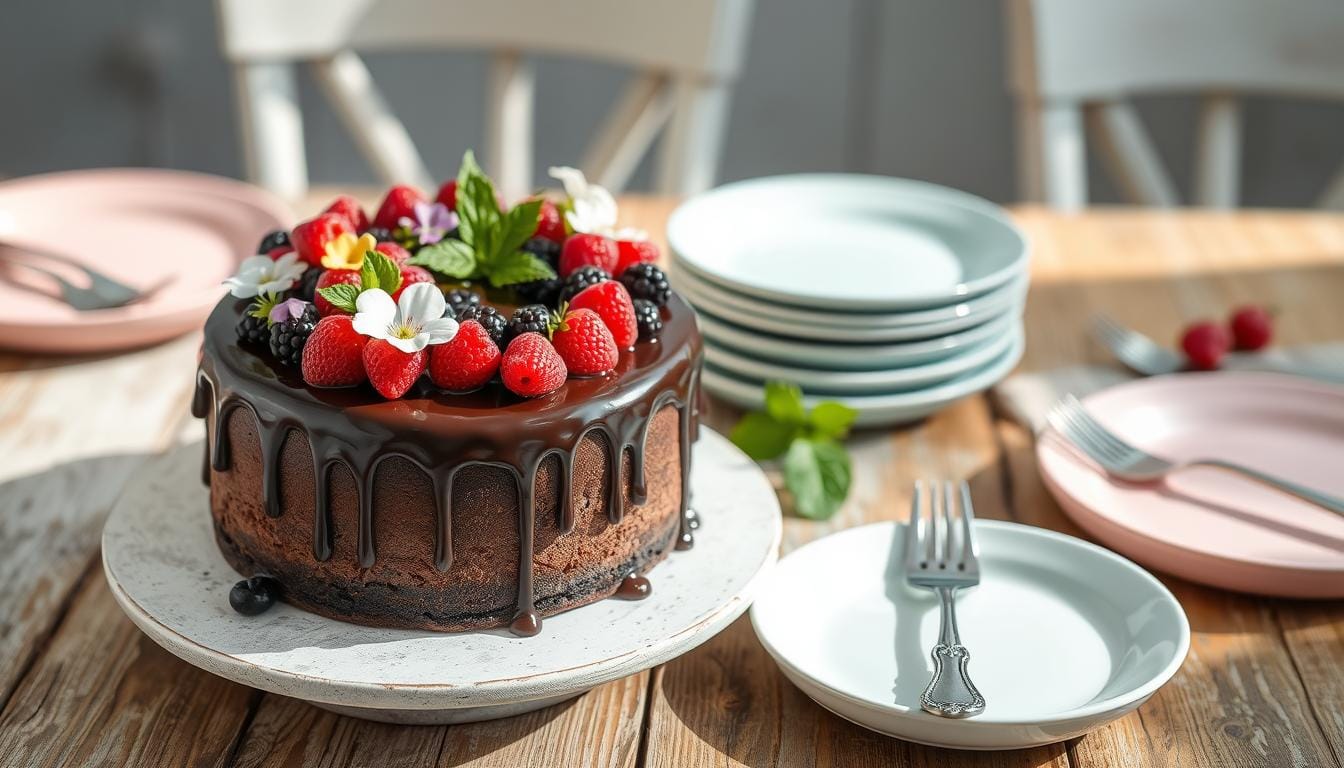 Gluten-free and vegan cake