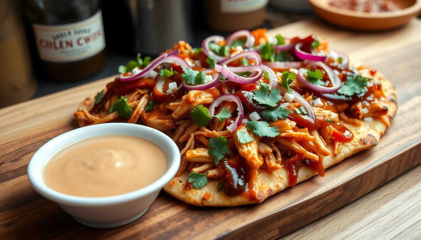 bbq chicken flatbread