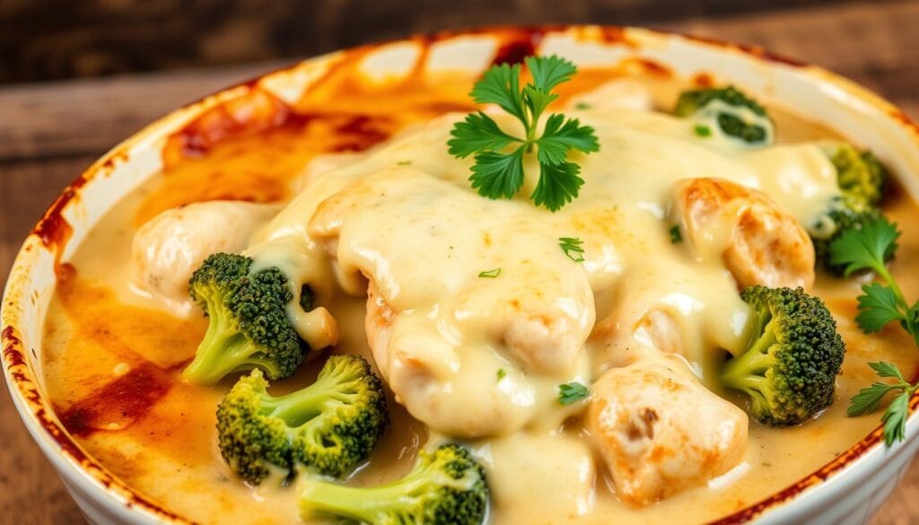 chicken broccoli alfredo bake