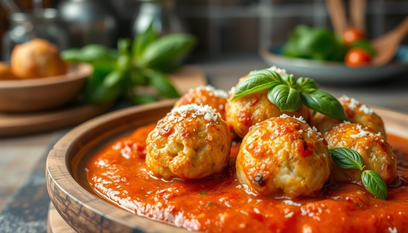 chicken ricotta meatballs