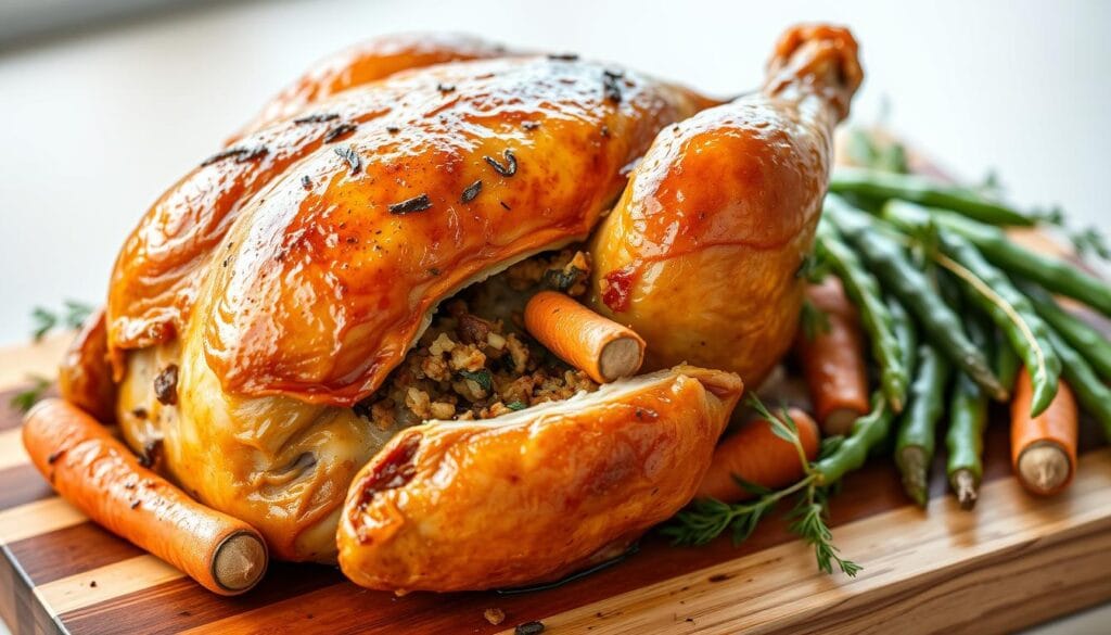 chicken stuffed with stuffing