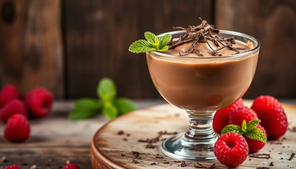 chocolate panna cotta