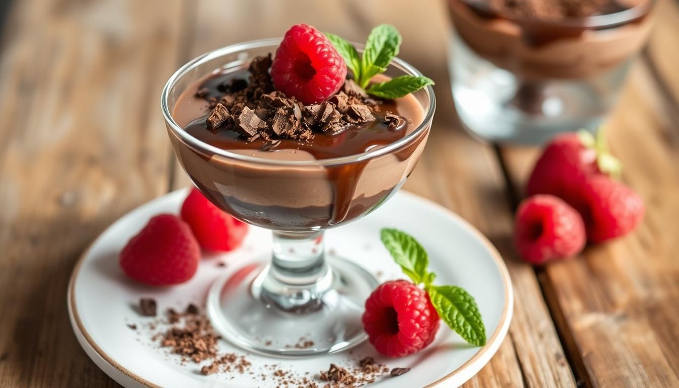 chocolate panna cotta