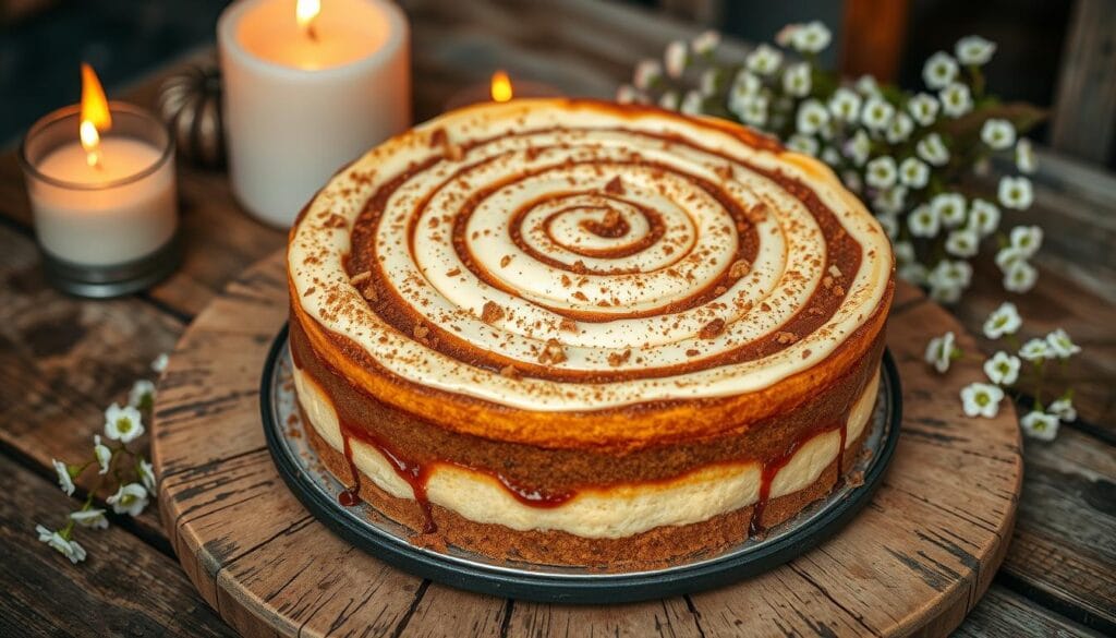 cinnamon roll cheesecake