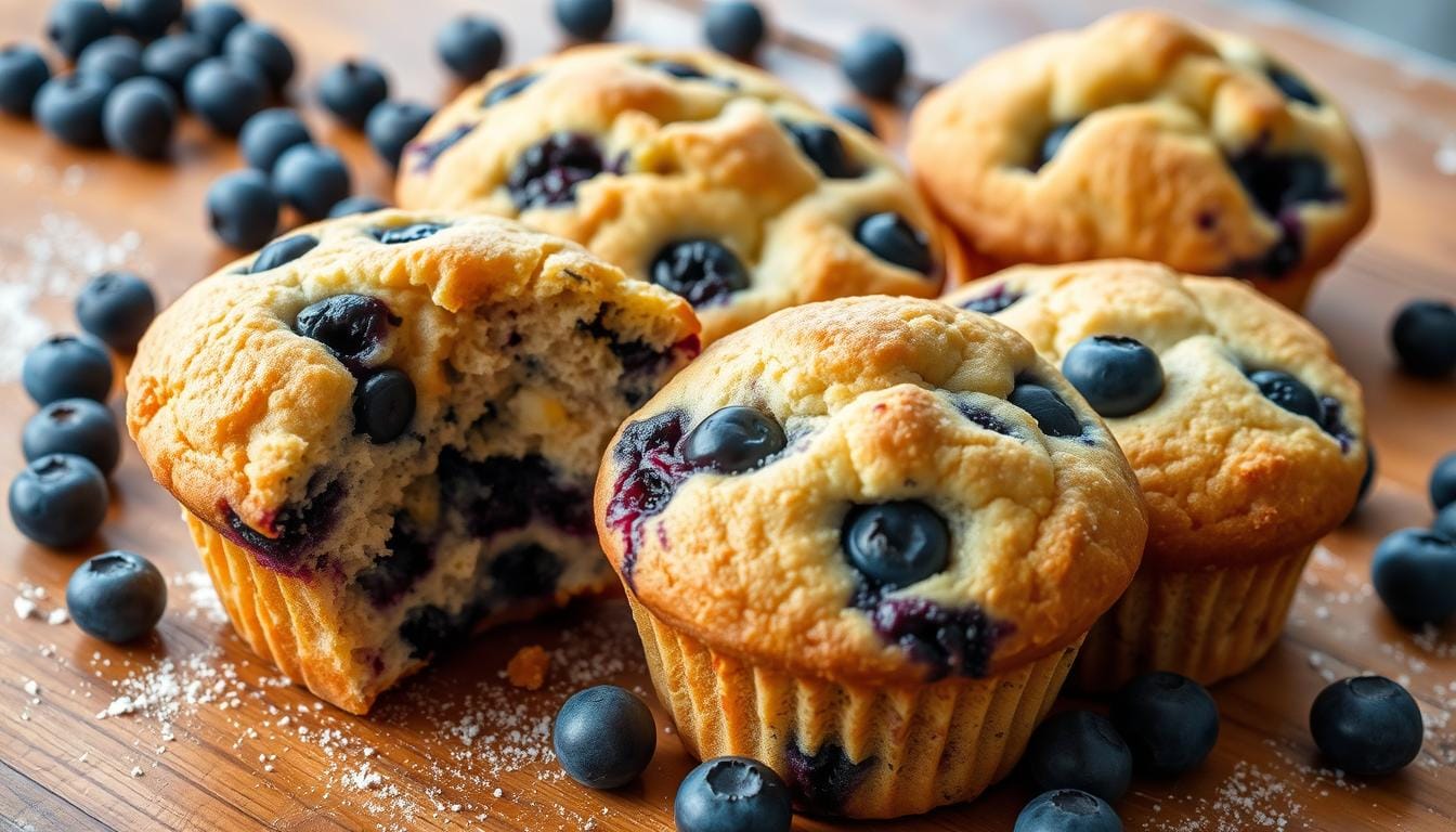 cottage cheese blueberry muffins