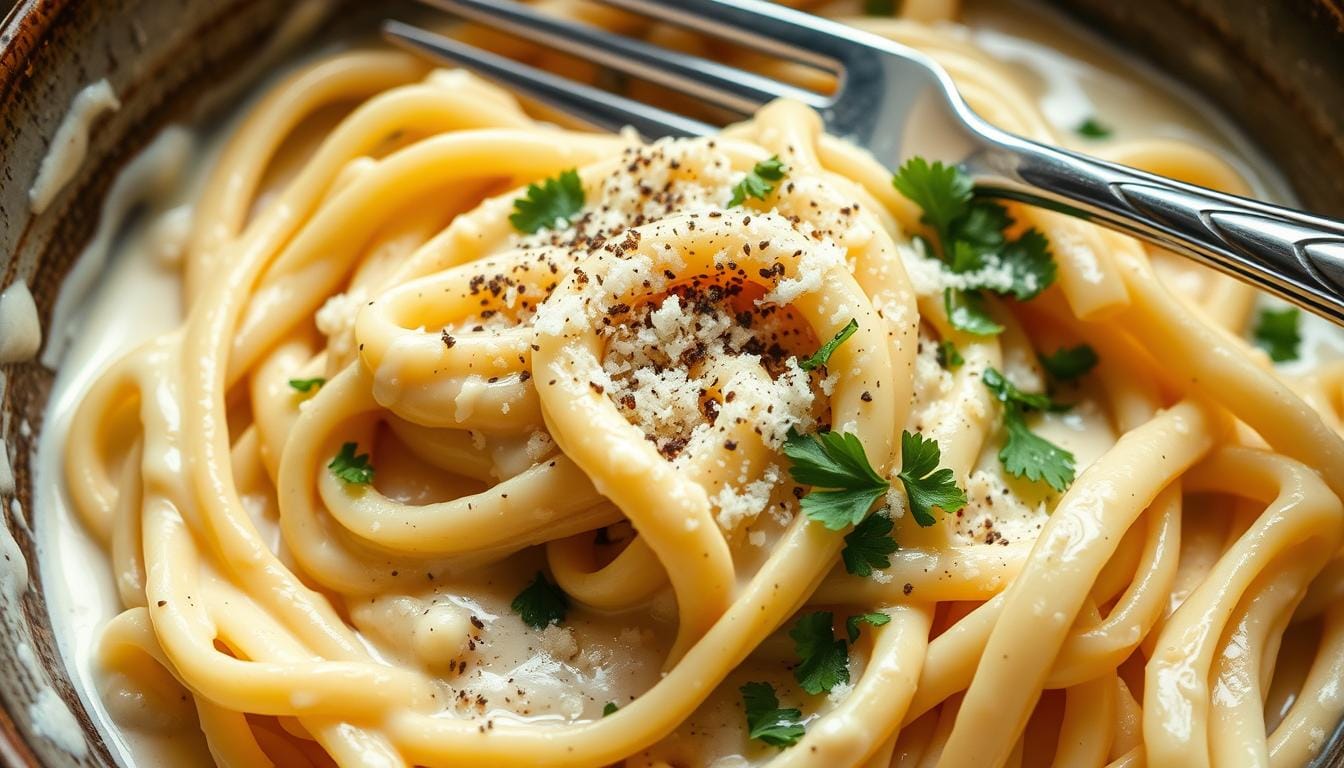 fettuccine alfredo 3 cheeses