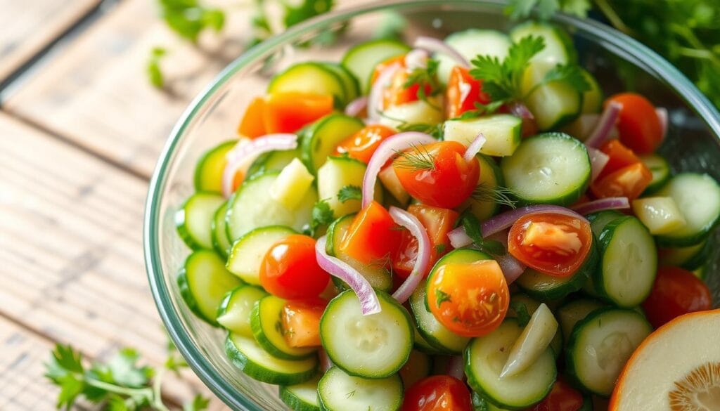 fresh cucumber salad