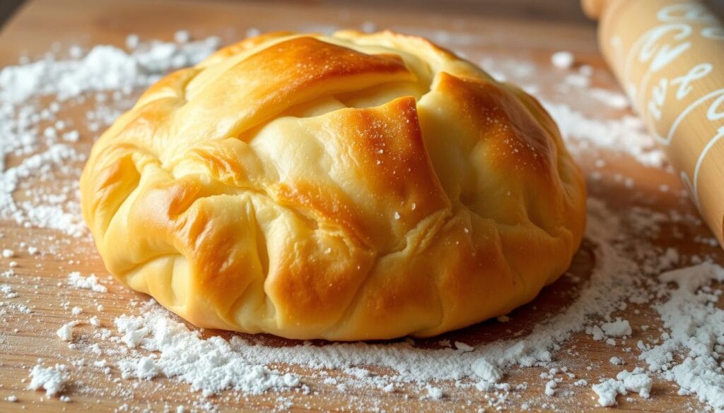 golden-brown pastry