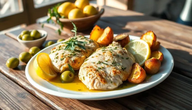 greek lemon chicken and potatoes​