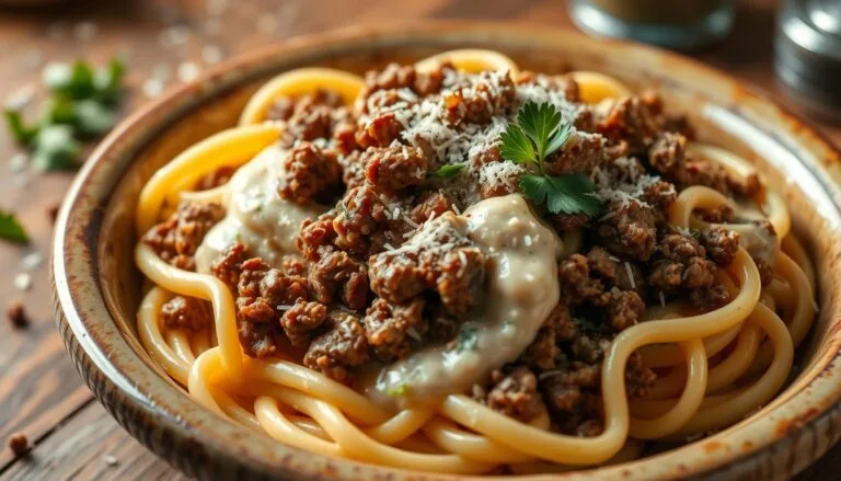 ground beef alfredo