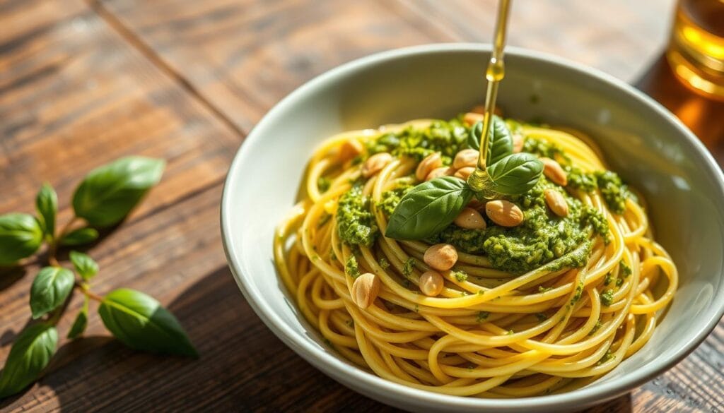 pesto spaghetti