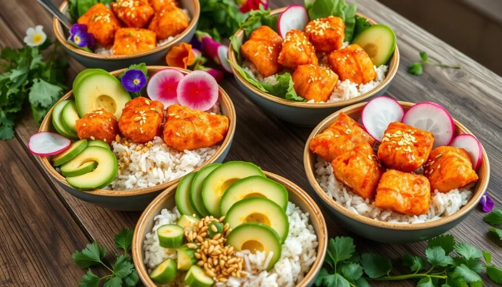 salmon bowls