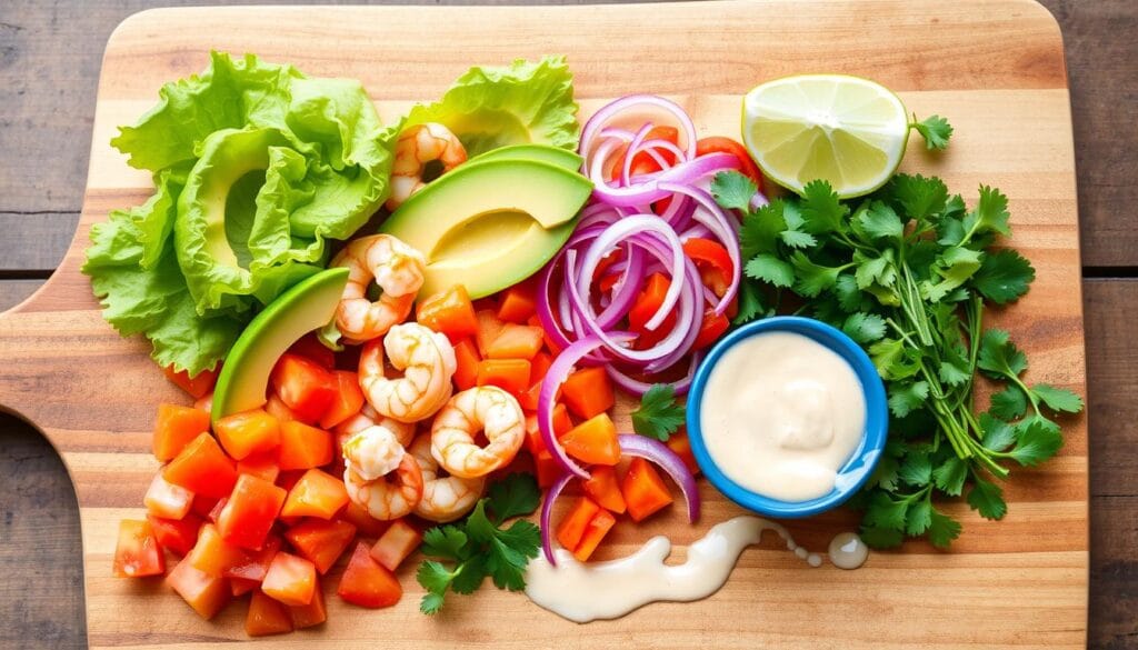 shrimp wrap toppings