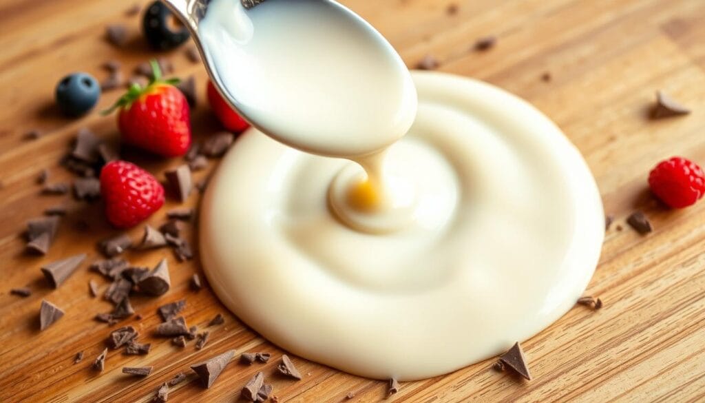 white chocolate sauce