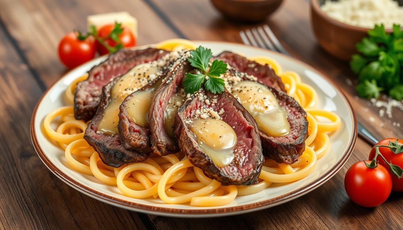 steak pasta